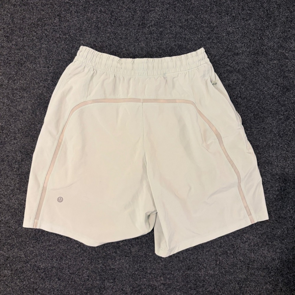 Lululemon Pace Breaker Mint Green Mesh Vent Athletic Shorts Womens Size 6